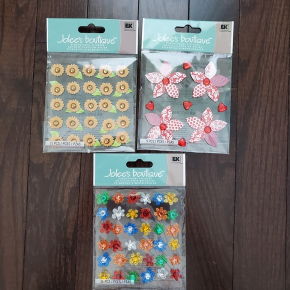 Lot of Jolee's flower stickers - Picture 1 of 4